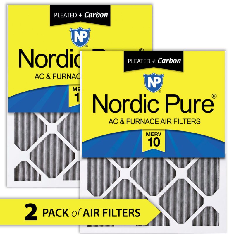 Home Furnace Air Filter 10x30x1 MERV 10 P + Carbon HVAC AC Replacement
