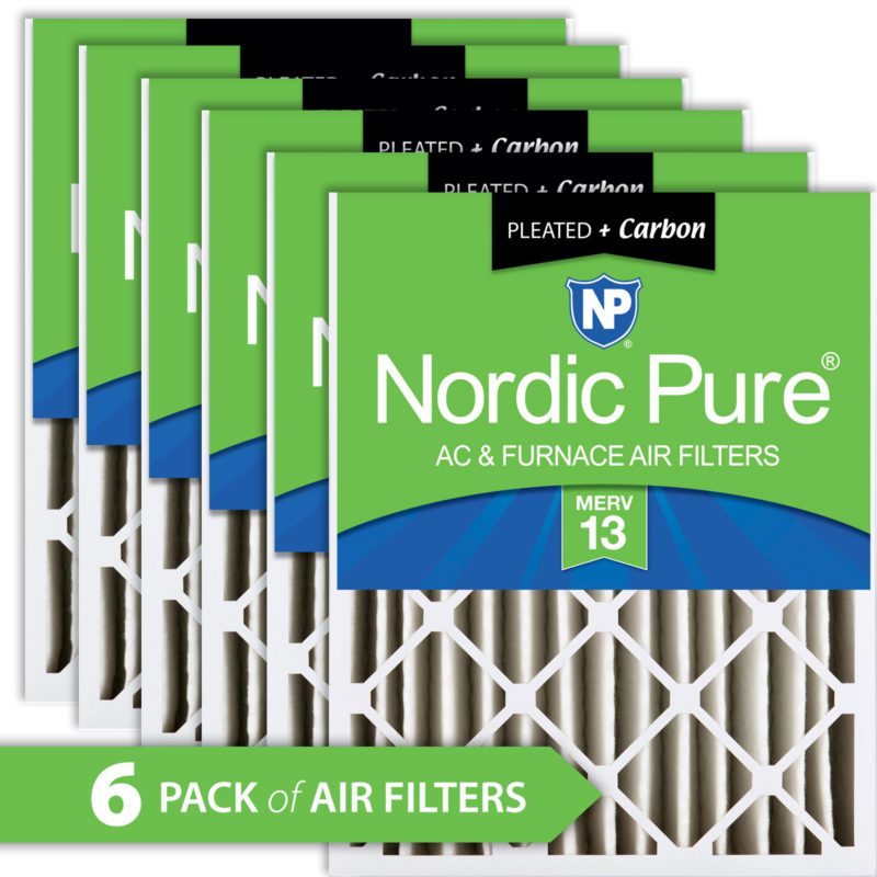 Home Furnace Air Filter 20x20x4 MERV 13 + Carbon HVAC AC Replacement