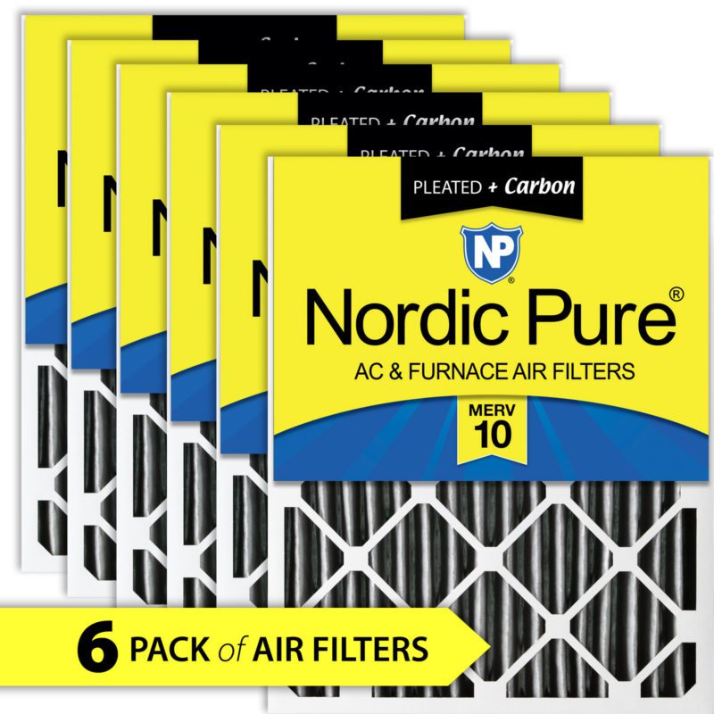 Home Furnace Air Filter 20x24x4 MERV 10 P + Carbon HVAC AC Replacement