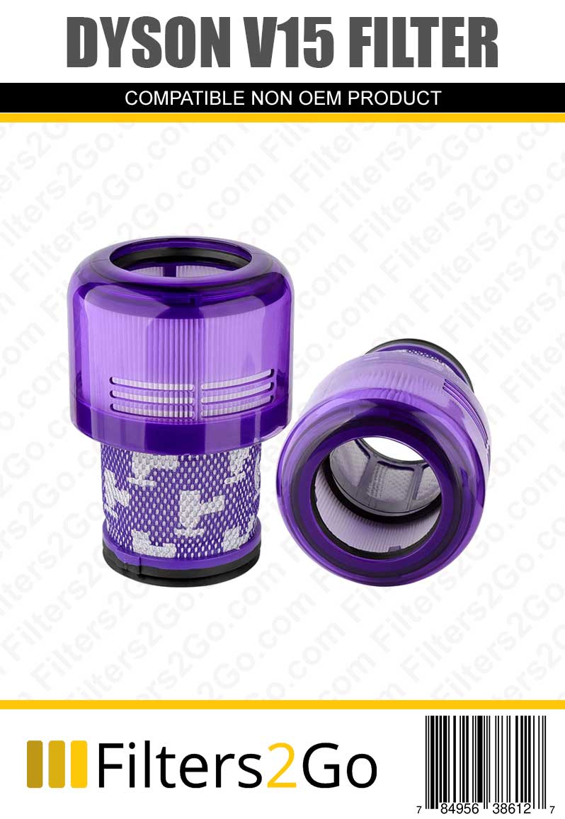 Purple Replacement Filter for Dyson V15 cordless vacuum