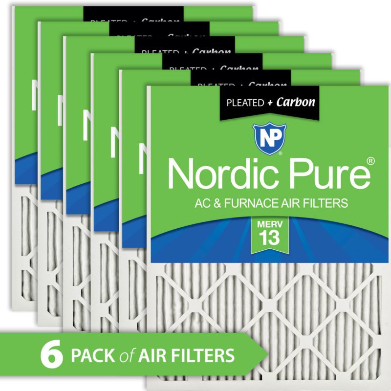 Nordic Pure 19_1/2x21x1 Exact MERV 8 Pleated AC Furnace Air Filters 1 Pack 