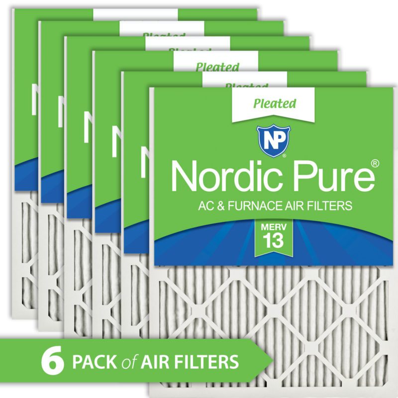 Nordic Pure 19_1/2x22x1 Exact MERV 12 Pleated AC Furnace Air Filters 2 Pack 