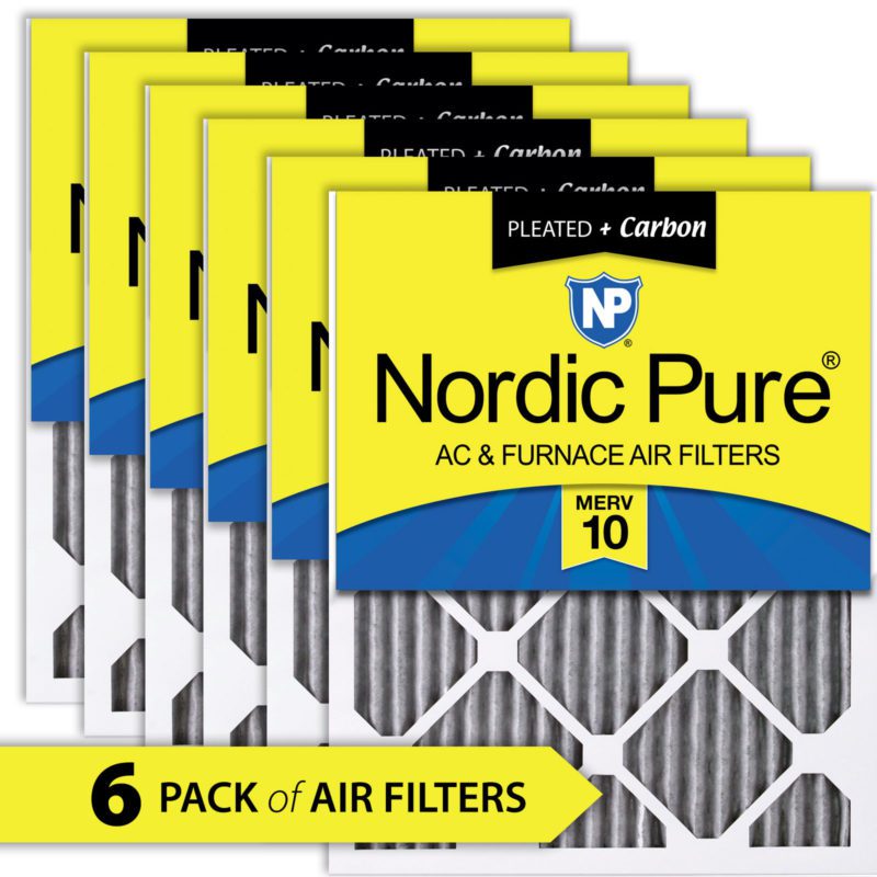 Nordic Pure 16x22x1 Exact MERV 12 Pleated AC Furnace Air Filters 3 Pack 