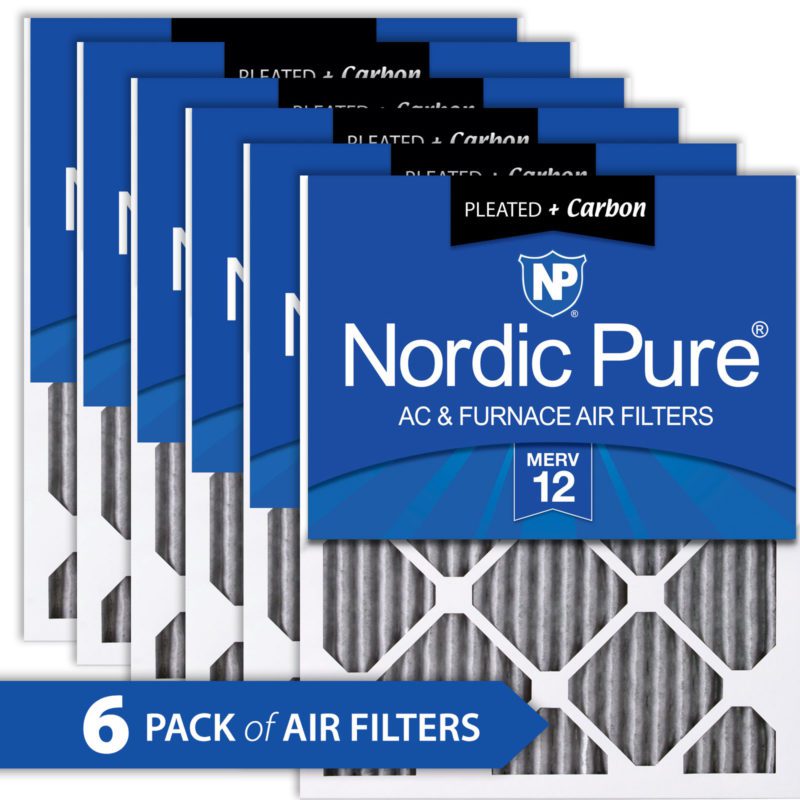 Nordic Pure 13x21_1/2x1 Exact MERV 12 Pleated AC Furnace Air Filters 1 Pack 