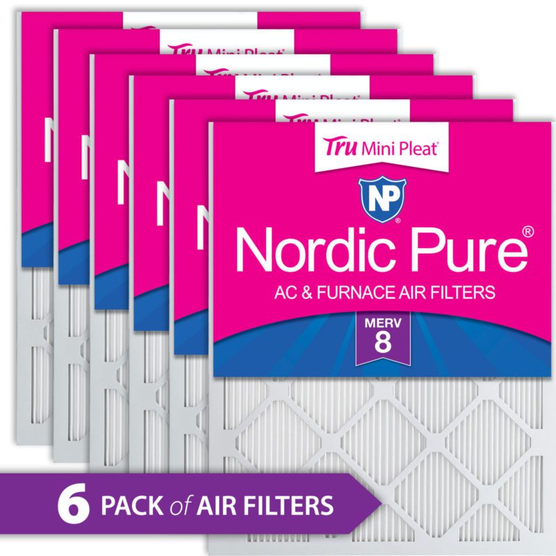 Nordic Pure 16x30x1 MERV 13 Tru Mini Pleat AC Furnace Air Filters 4 Pack 