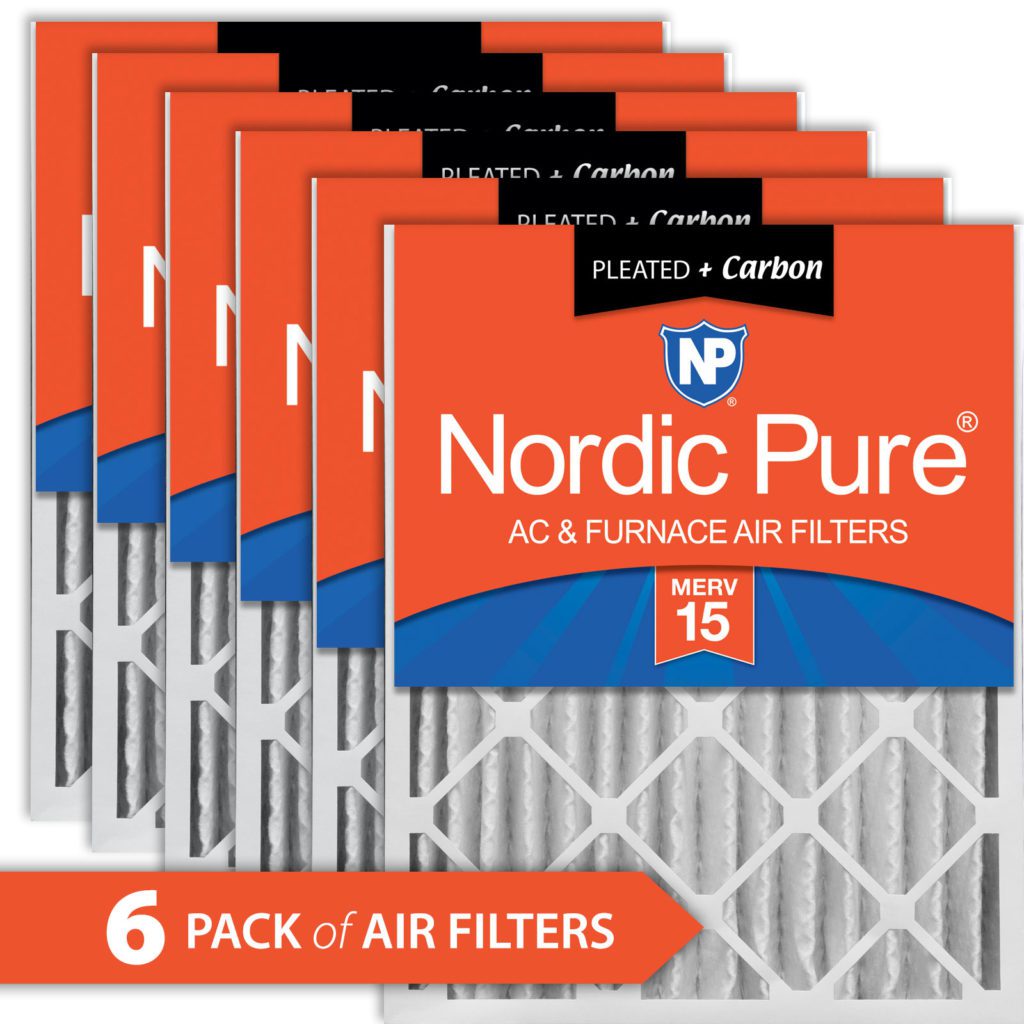 Home Furnace Air Filter 18x24x4 MERV 15 + Carbon HVAC AC Replacement