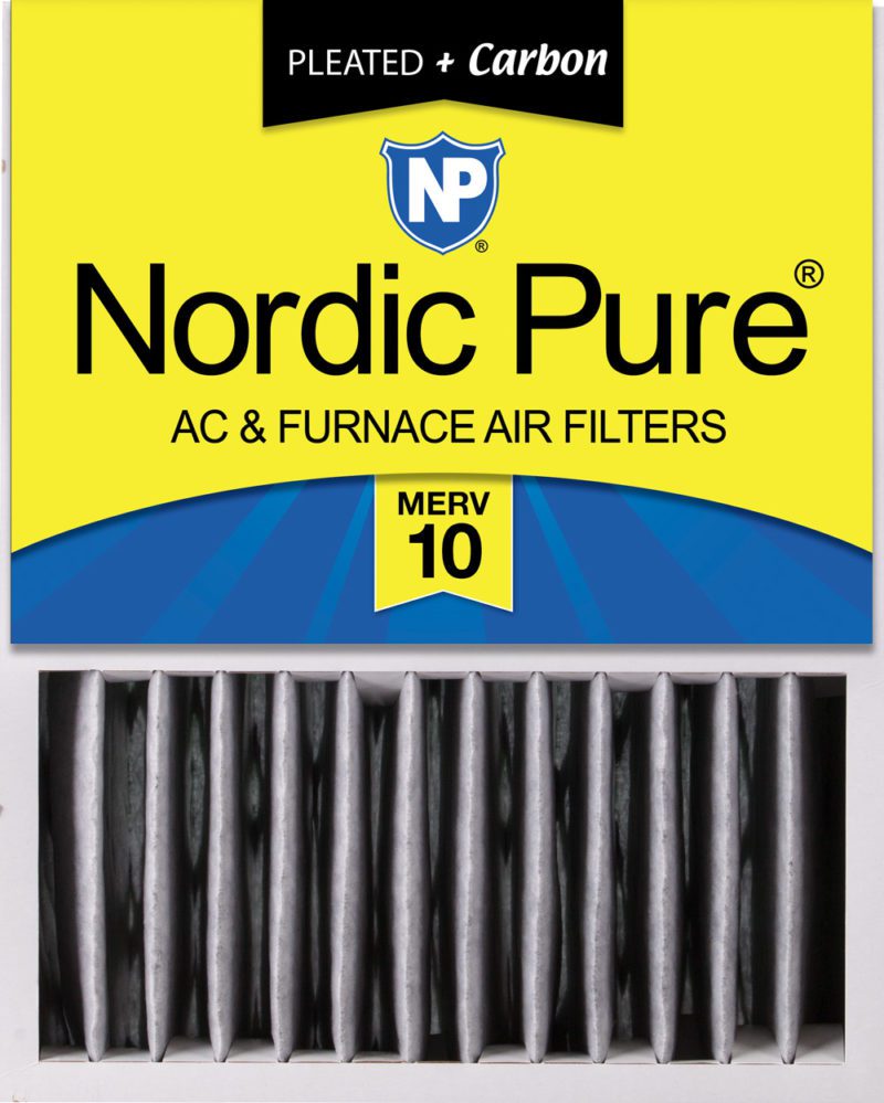 Home Furnace Air Filter 16x20x5 H MERV 10 P + Carbon HVAC AC Replacement