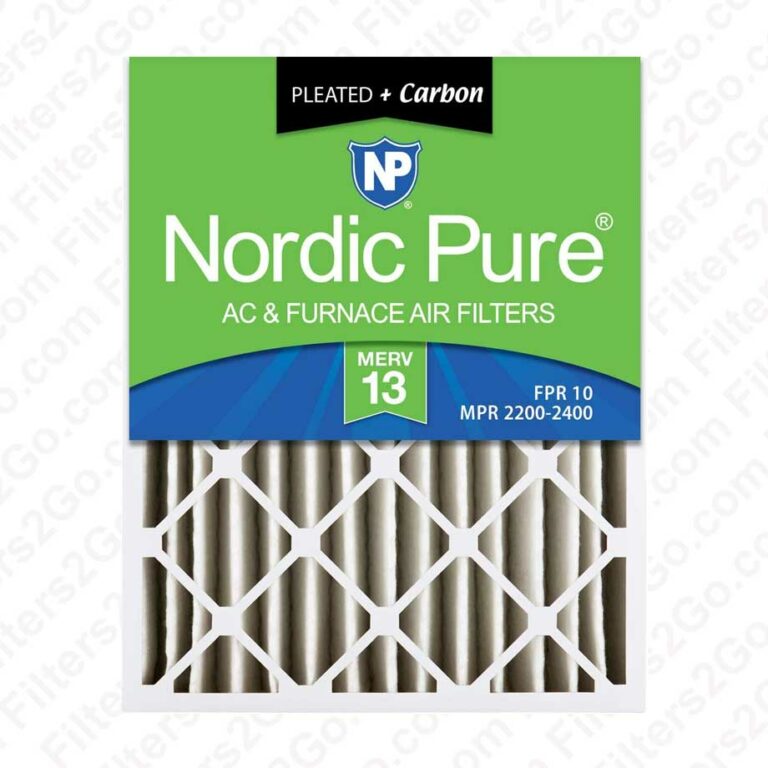 Furnace Air Filters MERV 13 Pleated Plus Carbon